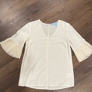 Draper James pleated sleeve blouse
